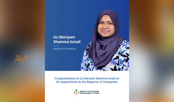 ރަޖިސްޓްރަރ އޮފް ކޮމްޕެނީސްގެ މަގާމަށް އުސްތާޛާ މަރިޔަމް ޝަމްއާ