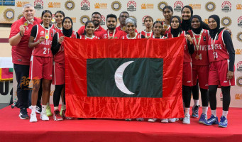 ސާބާ އަންހެން ބާސްކެޓްބޯޅަ މުބާރާތުން ރިހި މެޑަލް ހޯދި ރާއްޖޭގެ ޓީމަށް ރައީސްގެ ތަހުނިޔާ