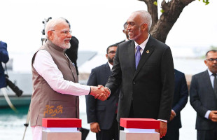 ރާއްޖޭގެ ތަރައްގީއަށް އިންޑިއާއިން ވަމުންދާ އެހީތެރިކަމަށް ރައީސްގެ ޝުކުރު