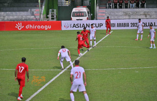އޭއެފްސީ އޭޝިއަން ކަޕް ކޮލިފައިންގައި ތަޖިކިސްތާނުން ރާއްޖެމައްޗަށް ކުރިހޯދައިފި